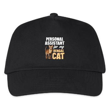 Persönlicher Assistent Für Meine Bengal Cat - Kinder Basecap - Schwarz - Vorne