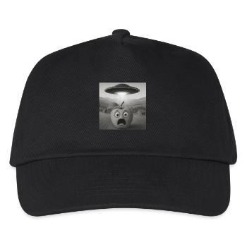 Apfel - Kinder Basecap - Schwarz - Vorne