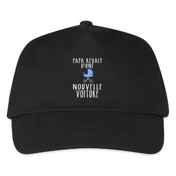 Dad Gift Future Dad - New Dad Car - Kids’ Baseball Cap - black - Front