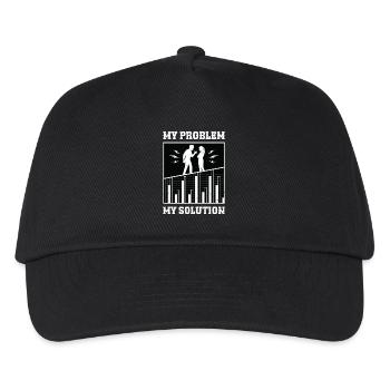 Statistician My Problem My Solution Pictogram Dad - Kids’ Baseball Cap - black - Front
