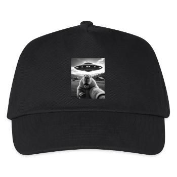 Capybara Selfie with UFO Capybara Gifts - Kids’ Baseball Cap - black - Front