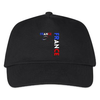 Rugbyspieler Fan Rugby Fan Rugby Frankreich - Kinder Basecap - Schwarz - Vorne