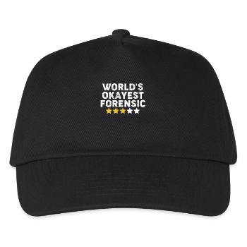 Worlds Okayest Forensic Funny Crime Scene Forensic - Kids’ Baseball Cap - black - Front