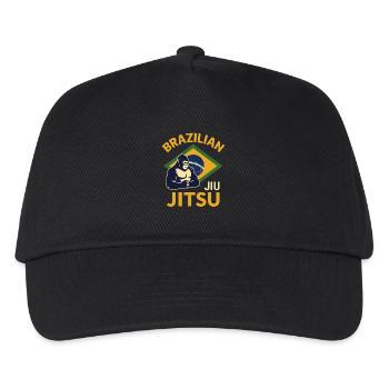 Brazilian Jiu Jitsu Gorilla - Kinder Basecap - Schwarz - Vorne