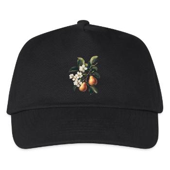 Birne - Kinder Basecap - Schwarz - Vorne