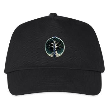 Teal Harmony, Mystical Tree of Life - Kids’ Baseball Cap - black - Front