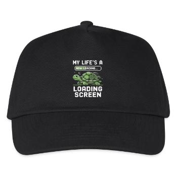 Turtle in the loading screen - Kids’ Baseball Cap - black - Front