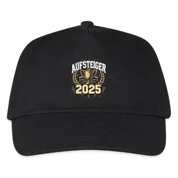 Tennis Aufsteiger 2025 Shirt - Kinder Basecap - Schwarz - Vorne
