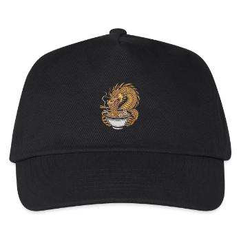 Dragons and Ramen: A Harmonious Fusion of the - Kids’ Baseball Cap - black - Front