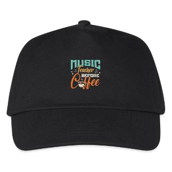 Professeur de musique avant le compositeur de café Amateur de café - Casquette de baseball Enfant - noir - Devant