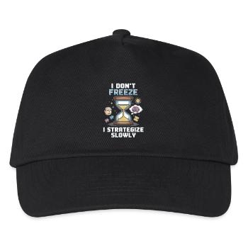 Think slowly, win for sure - Kids’ Baseball Cap - black - Front