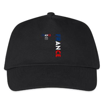 Rugbyspieler Fan Rugby Fan Rugby Frankreich - Kinder Basecap - Schwarz - Vorne