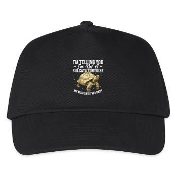 I'm telling you, I'm not a Sulcata tortoise, - Kids’ Baseball Cap - black - Front