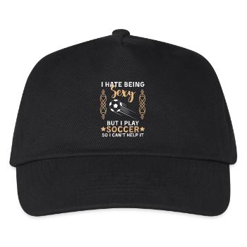Soccer Saying Soccer Club Design - Kids’ Baseball Cap - black - Front