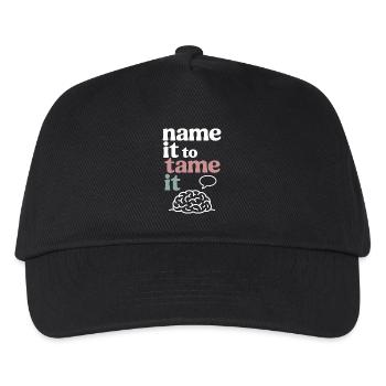 Therapy Affirmation Mindfulness Quote Feelings - Kids’ Baseball Cap - black - Front