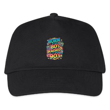 Né dans les années 80 élevé dans les années 90 - Casquette de baseball Enfant - noir - Devant