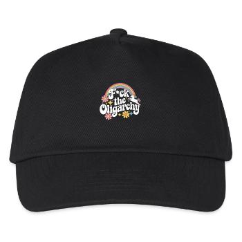 Anti Billionaires Smash the Oligarchy Funny - Kinder Basecap - Schwarz - Vorne