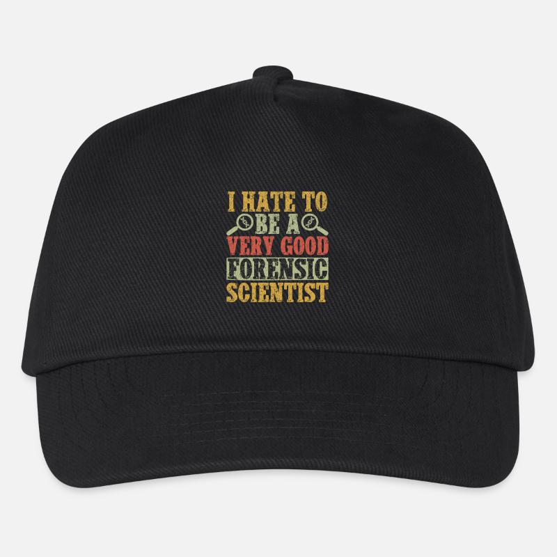 Forensic Science Major I Hate To Be A Very Good - Kinder Basecap - Schwarz