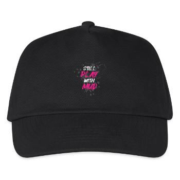 Still play with mud Schlammlauf Mud Run Muddy Race - Kids’ Baseball Cap - black - Front