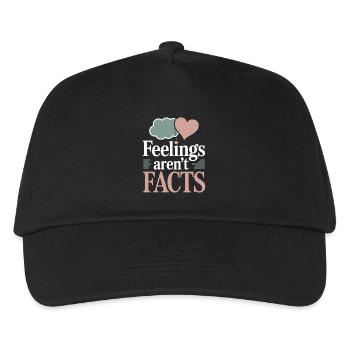 Therapy Affirmation Mindfulness Quote Feelings - Kids’ Baseball Cap - black - Front