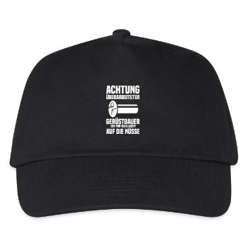 Scaffolding Construction Site Craftsmen Scaffolding - Kids’ Baseball Cap - black - Front