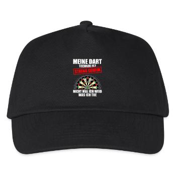Darts Player Darts My Darts Technique - Kids’ Baseball Cap - black - Front