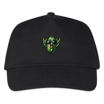 Drôle de concombre cornichon amateur de concombre - Casquette de baseball Enfant - noir - Devant