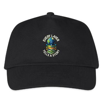 Geografische Informationssysteme Every Layer - Kinder Basecap - Schwarz - Vorne