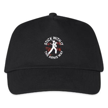 Escrima Kampfsport The Arnis Way - Kinder Basecap - Schwarz - Vorne