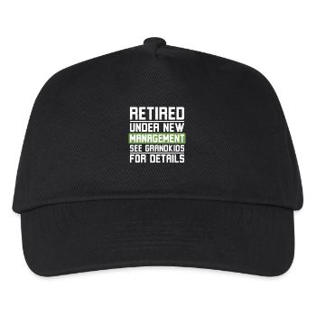 Retraité sous une nouvelle direction Voir petits-enfants - Casquette de baseball Enfant - noir - Devant