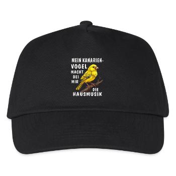MY CANARY MAKES THE HOUSE MUSIC - Kids’ Baseball Cap - black - Front