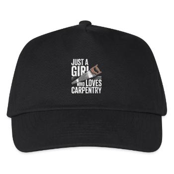Just a girlwho loves carpentry - Kids’ Baseball Cap - black - Front