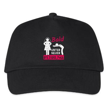 Bald Unter Neuer Führung - Kinder Basecap - Schwarz - Vorne