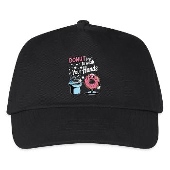 Donut Forget to Wash Your Hands - Kids’ Baseball Cap - black - Front