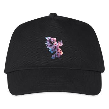 Kirschblüten - Kinder Basecap - Schwarz - Vorne