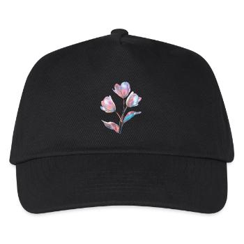 Tulpe - Kinder Basecap - Schwarz - Vorne