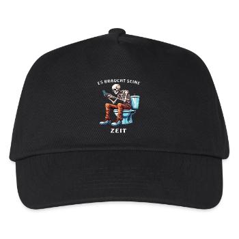 SKELETON TOILET SMARTPHONE - Kids’ Baseball Cap - black - Front