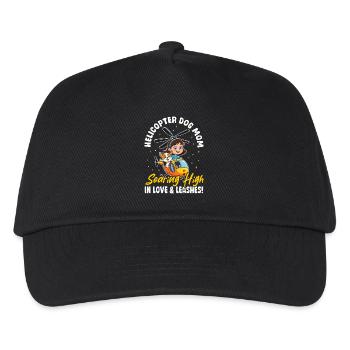 Hélicoptère chien maman amour & laisses ! Maman chienne - Casquette de baseball Enfant - noir - Devant
