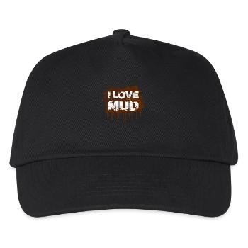 I love mud Schlammlauf Mud Run Muddy Race - Kids’ Baseball Cap - black - Front