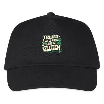 Kein Gluten, kein Problem - Glutenfrei mit Stil - Kinder Basecap - Schwarz - Vorne