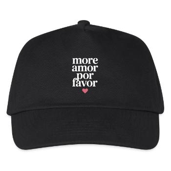 More Amor Por Favor Love Spanish Valentine's Day - Kids’ Baseball Cap - black - Front