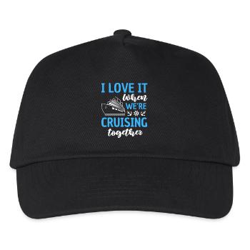 Drôle de croisière Dire Design - Casquette de baseball Enfant - noir - Devant
