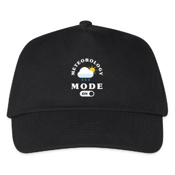 Funny Meteorology Wetterbegeisterte - Kinder Basecap - Schwarz - Vorne