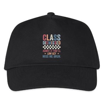 Last Day of School Admit It You’ll Low Key Miss Me - Kids’ Baseball Cap - black - Front