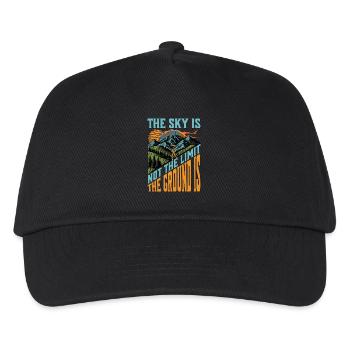 Skydiving The Sky Is Not The Limit Skydiving Lover - Kids’ Baseball Cap - black - Front
