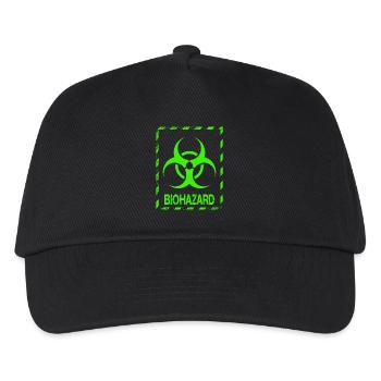 Biohazard Grunge Zombies Apocalypse Horreur - Casquette de baseball Enfant - noir - Devant
