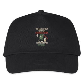 Le moyen le plus simple de 1 000 $ Forex Funny Trader - Casquette de baseball Enfant - noir - Devant