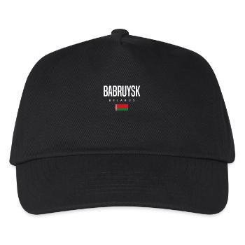 Babruysk Belarus Weißrussland - Kinder Basecap - Schwarz - Vorne