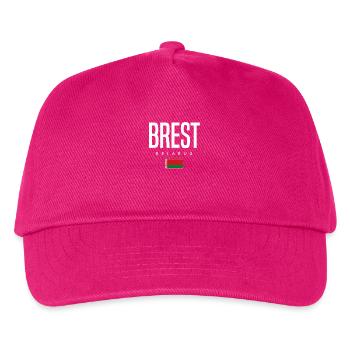 Brest Belarus Weißrussland - Kinder Basecap - Fuchsia - Vorne