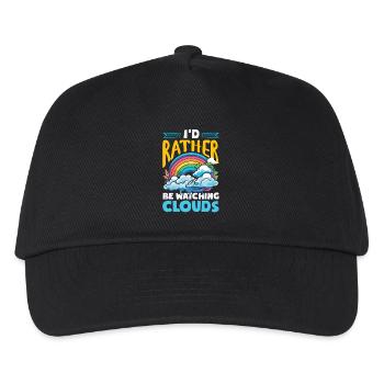 Funny Meteorology Wetterbegeisterte - Kinder Basecap - Schwarz - Vorne